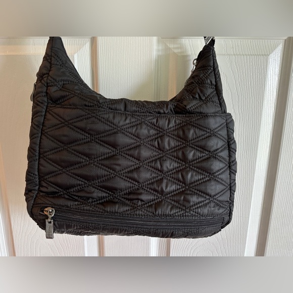 BAGGILLINI Black Quilted Multi Pocket Crossbody - Picture 5 of 11